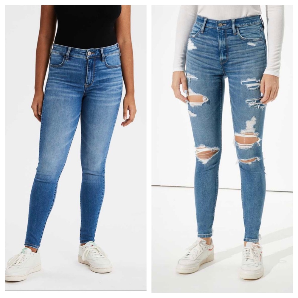 American Eagle Next Level Super High Rise Jeggings 6 extra short